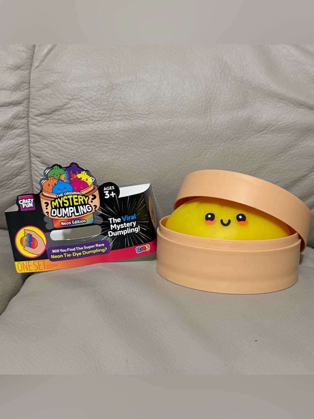 Authentic RMS Neon Tie Dye Edition Dumpling Maltose Sugar Amazing Squish Yellow